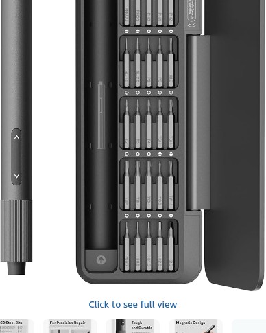 HOTO 25-in-1 Electric Screwdriver Set, Mini 3.7V Precision Screwdriver
