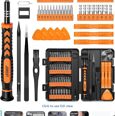 JOREST 59Pcs Small Precision Screwdriver Set with Torx T2, T3, T5, T6, T8